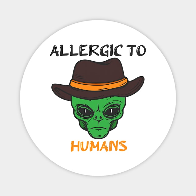 allergic to humans Magnet by MiMi-JK